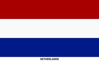 Flagge von Niederlande, Niederlande National Flagge vektor