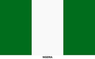 Flagge von Nigeria, Nigeria National Flagge vektor