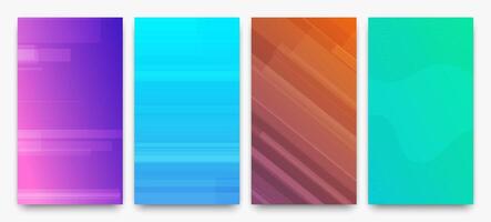 modern bunt Gradient Hintergrund mit Linien vektor