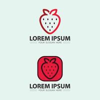 frukt ikon och frukt logotyp design färsk frukt tropisk natur mat illustration vektor