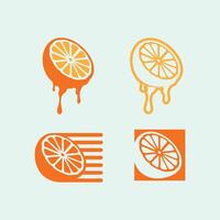 Früchte Symbol und Obst Logo Design frisch Früchte tropisch Natur Essen Illustration vektor