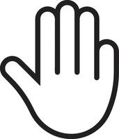 Hand mit Finger Symbol Symbol Bild zum Geste Illustration vektor