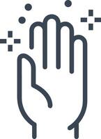 Hand mit Finger Symbol Symbol Bild zum Geste Illustration vektor