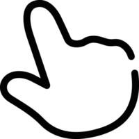 Hand mit Finger Symbol Symbol Bild zum Geste Illustration vektor