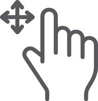 Hand mit Finger Symbol Symbol Bild zum Geste Illustration vektor