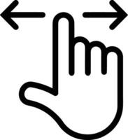 Hand mit Finger Symbol Symbol Bild zum Geste Illustration vektor