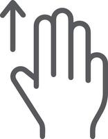 Hand mit Finger Symbol Symbol Bild zum Geste Illustration vektor