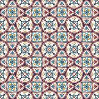 marockansk etnisk plattor sömlös mönster vektor