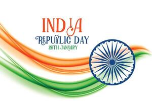 abstrakt indisch Republik Tag Flagge Konzept Banner Design vektor