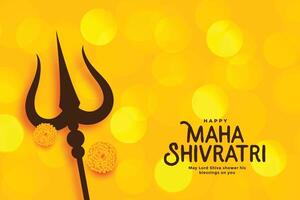 maha Shivratri Festival schön Gruß Design Hintergrund vektor