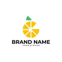 Brief G Initiale Orange Obst Logo Symbol Illustration vektor