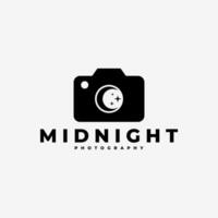 Nacht Fotografie Kamera Foto Logo Symbol Illustration vektor