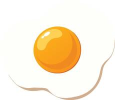 ljus och glad friterad ägg ikon - perfekt för frukost-tema mönster och kulinariska konst projekt vektor