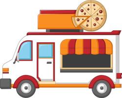 Pizza Essen LKW Fahrzeug - - Pizza Stall vektor
