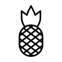 Ananas Symbol, Zeichen, Symbol im Linie Stil. Illustration vektor