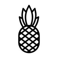 Ananas Symbol im Linie Stil. Illustration vektor