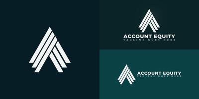 abstrakt första triangel brev ae eller ea logotyp i vit Färg isolerat på flera olika bakgrund färger. de logotyp är lämplig för bokföring och finansiell företag logotyp design inspiration mallar. vektor