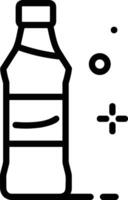 Flasche trinken Symbol Symbol Bild. Illustration von das trinken Wasser Flasche Glas Design Bild vektor