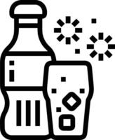 Flasche trinken Symbol Symbol Bild. Illustration von das trinken Wasser Flasche Glas Design Bild vektor