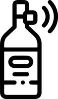 Flasche trinken Symbol Symbol Bild. Illustration von das trinken Wasser Flasche Glas Design Bild vektor