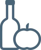 Flasche trinken Symbol Symbol Bild. Illustration von das trinken Wasser Flasche Glas Design Bild vektor