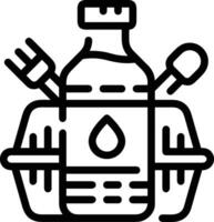 Flasche trinken Symbol Symbol Bild. Illustration von das trinken Wasser Flasche Glas Design Bild vektor