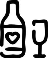 Flasche trinken Symbol Symbol Bild. Illustration von das trinken Wasser Flasche Glas Design Bild vektor