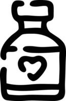 Flasche trinken Symbol Symbol Bild. Illustration von das trinken Wasser Flasche Glas Design Bild vektor