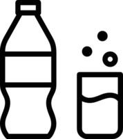 Flasche trinken Symbol Symbol Bild. Illustration von das trinken Wasser Flasche Glas Design Bild vektor