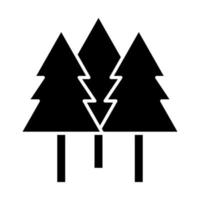 Wald-Glyphe-Symbol vektor