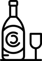 Flasche trinken Symbol Symbol Bild. Illustration von das trinken Wasser Flasche Glas Design Bild vektor