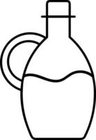 Flasche trinken Symbol Symbol Bild. Illustration von das trinken Wasser Flasche Glas Design Bild vektor