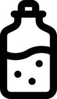 Flasche trinken Symbol Symbol Bild. Illustration von das trinken Wasser Flasche Glas Design Bild vektor