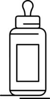 Flasche trinken Symbol Symbol Bild. Illustration von das trinken Wasser Flasche Glas Design Bild vektor