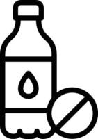 Flasche trinken Symbol Symbol Bild. Illustration von das trinken Wasser Flasche Glas Design Bild vektor