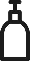 Flasche trinken Symbol Symbol Bild. Illustration von das trinken Wasser Flasche Glas Design Bild vektor