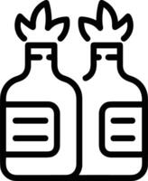 Flasche trinken Symbol Symbol Bild. Illustration von das trinken Wasser Flasche Glas Design Bild vektor