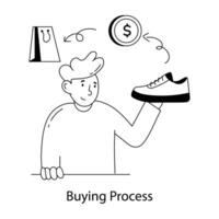 modisch Kauf Prozess vektor