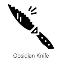 modisch Obsidian Messer vektor