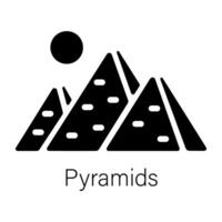 trendige Pyramidenkonzepte vektor