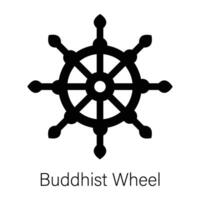 modisch Buddhist Rad vektor