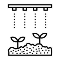 Bewässerungsleitungssymbol vektor