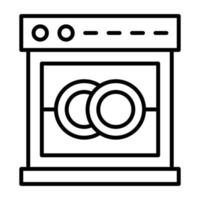 Symbol für die Spülmaschine vektor