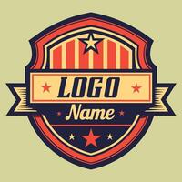 Logo Emblem Jahrgang zum Ihre Marke Identität, klassisch und retro vektor