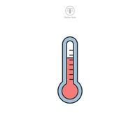 Thermometer Symbol. medizinisch oder Gesundheitswesen Thema Symbol Illustration isoliert auf Weiß Hintergrund vektor
