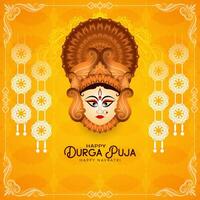 schön elegant glücklich Durga Puja und glücklich navratri Festival Hintergrund vektor