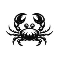 Krabbe Silhouette. Krabbe Logo Design. isoliert Krabbe auf Weiß Hintergrund vektor