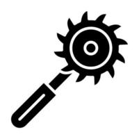 Schneidwerkzeug-Glyphe-Symbol vektor