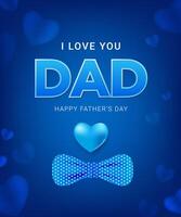 glücklich Väter Tag. Vaters Tag Hintergrund mit Familie Silhouette vektor
