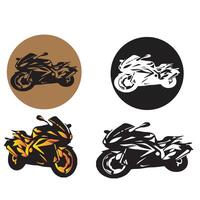 motorcykel ikon symbol vektorer illustration